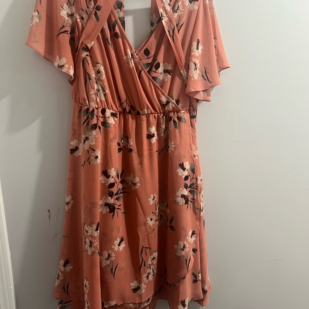 torrid mini wrap dress 🌺 - Picture 5 of 8